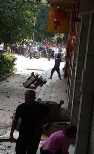 事故現(xiàn)場(chǎng)。（圖片來自網(wǎng)絡(luò)）