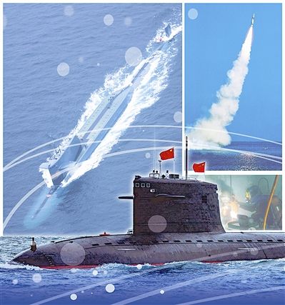中國(guó)攻擊核潛艇和彈道導(dǎo)彈核潛艇畫(huà)面
