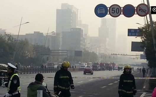 太原迎澤大街省委附近小型爆炸物爆炸6