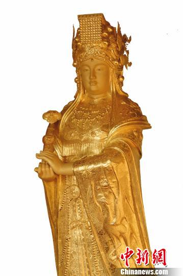 全球最大黃金媽祖像。