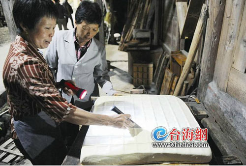 箱壓后，切塊